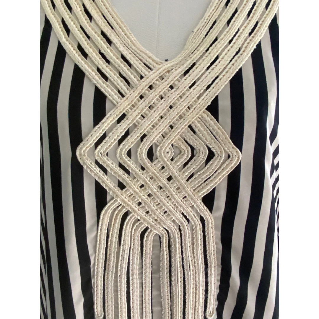 Striped Kaftan Dress