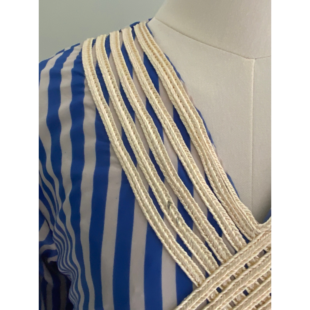 Striped Kaftan Dress