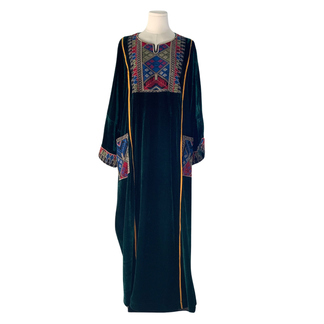 Machine-Stitched Tatreez Kaftan