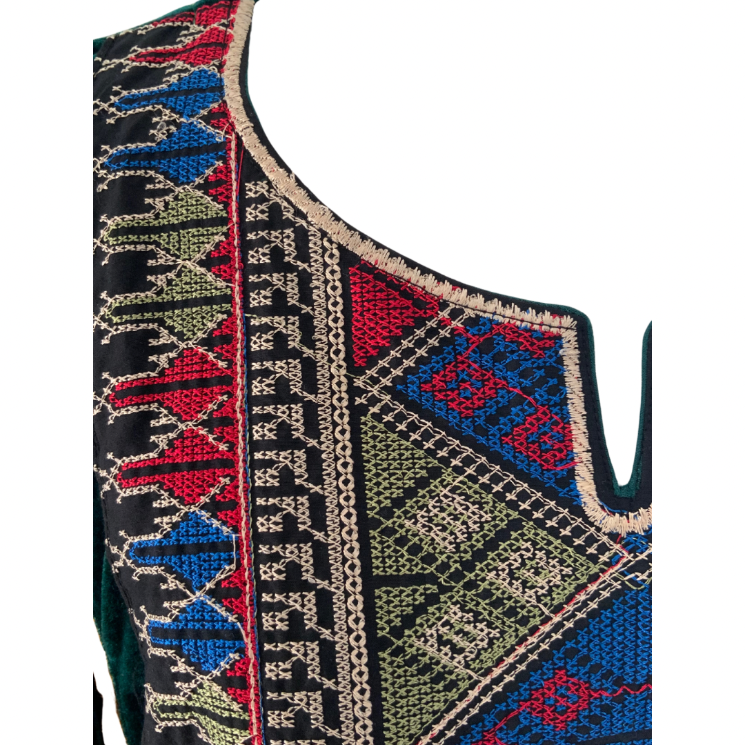 Machine-Stitched Tatreez Kaftan