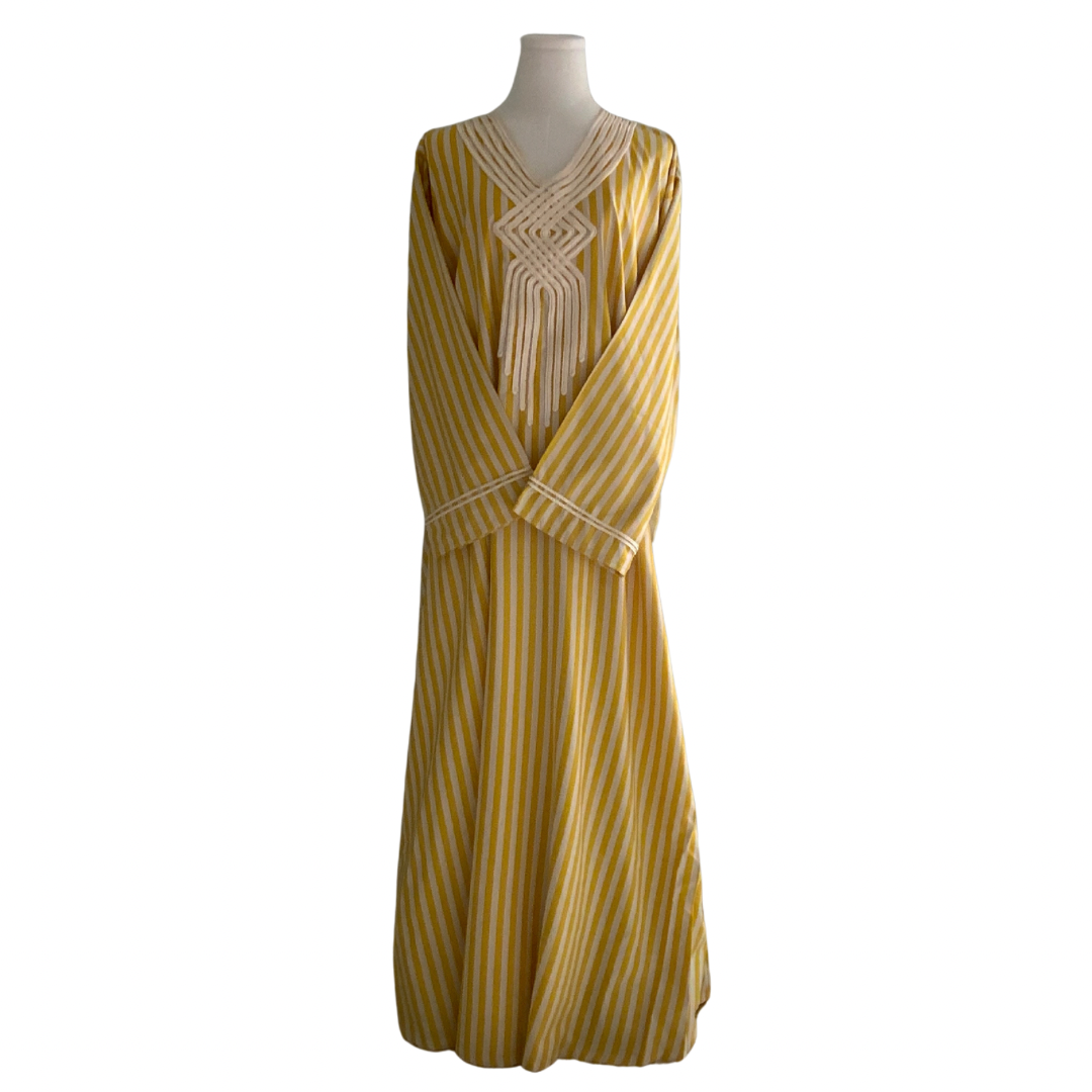 Striped Kaftan Dress