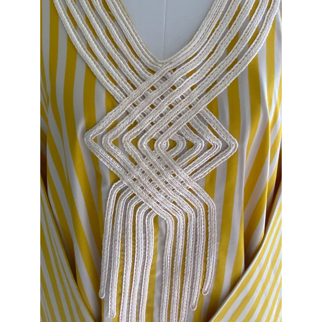 Striped Kaftan Dress